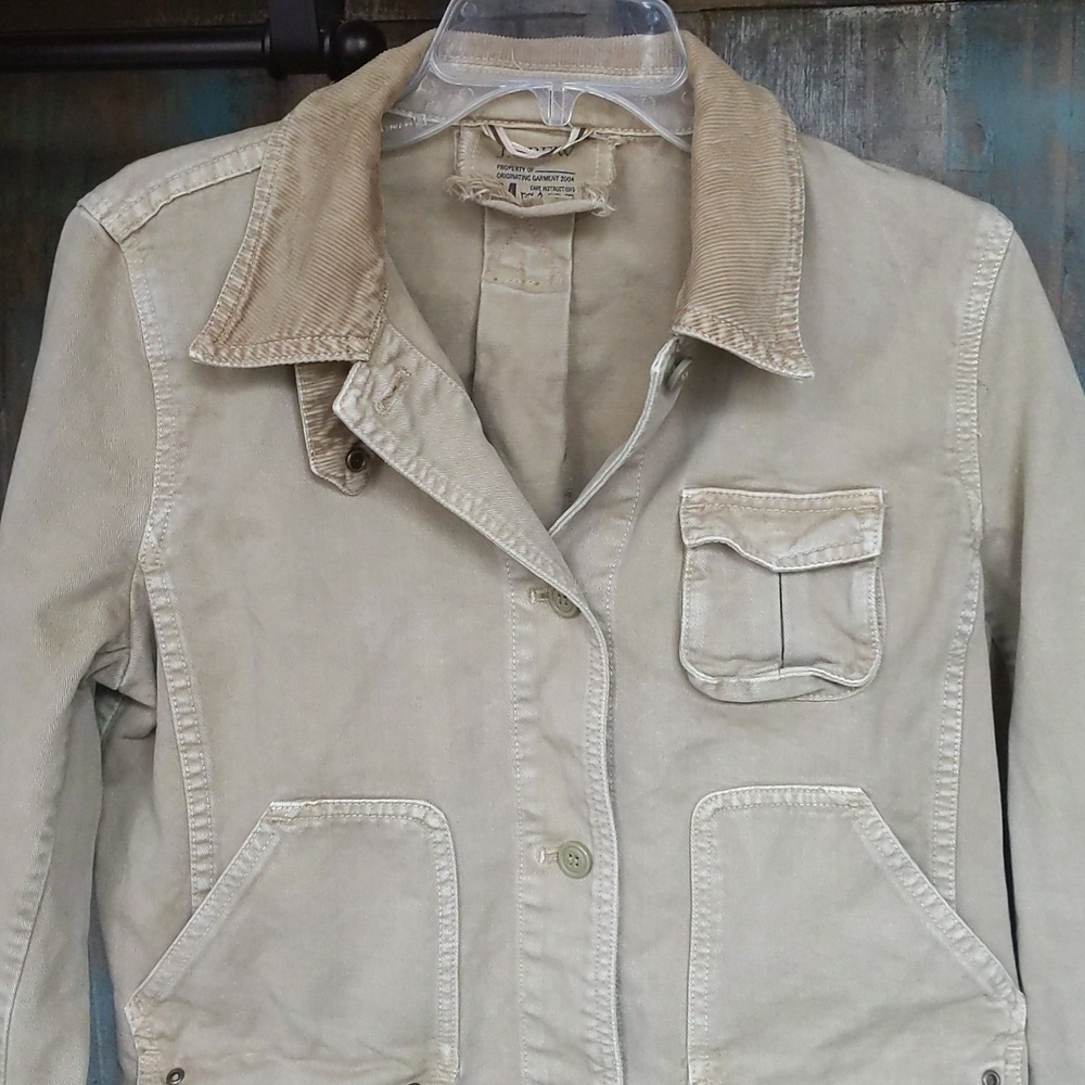 Vintage Y2K J.Crew X Avant Garde Cargo Jacket - Women's Medium - Picture 2 of 7